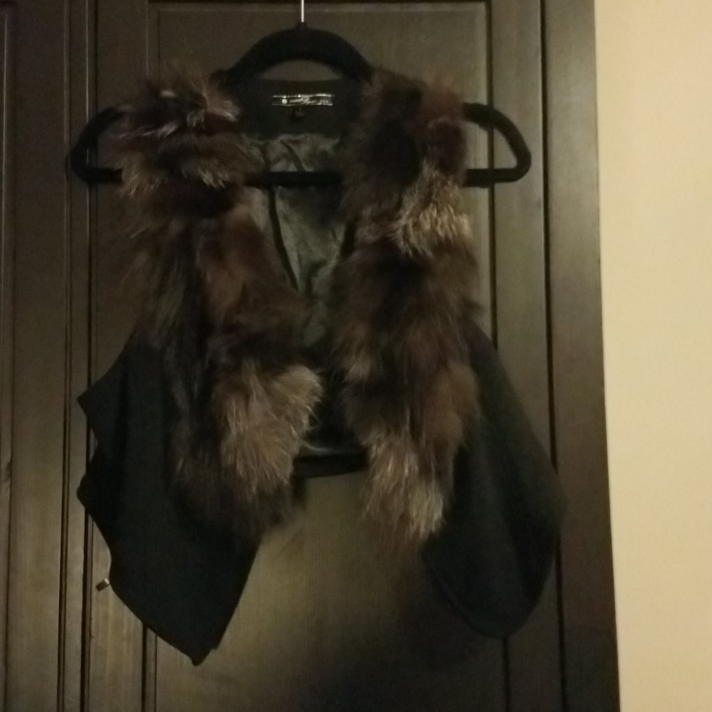 Faux fur vest